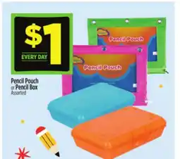 Dollar General Pencil Pouch or Pencil Box offer