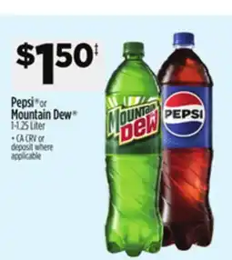 Dollar General Pepsi or Mountain Dew offer