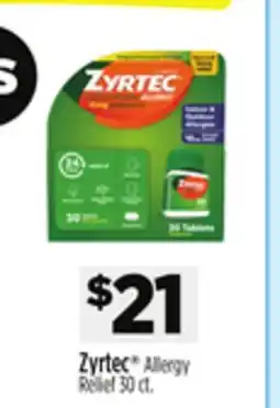 Dollar General Zyrtec Allergy Relief offer