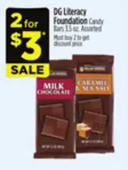 Dollar General DG Literacy Foundation Candy Bars offer