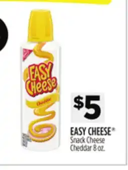 Dollar General EASY CHEESE Snack Cheese Cheddar offer