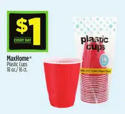 Dollar General MaxHome Plastic Cups offer