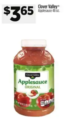 Dollar General Clover Valley Applesauce offer