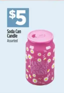 Dollar General Soda Can Candle offer