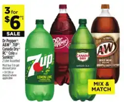Dollar General Dr Pepper , A&W , 7UP , Canada Dry , RC Cola or Sunkist offer