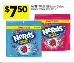 Dollar General Nerds FAMILY SIZE Gummy Clusters offer