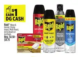 Dollar General Raid Wasps & Hornet, Flying Insect, Multi Insect, Ant & Roach or Anti Bats offer