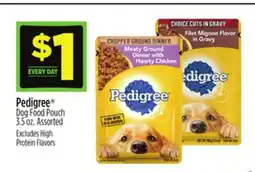 Dollar General Pedigree Dog Food Pouch offer