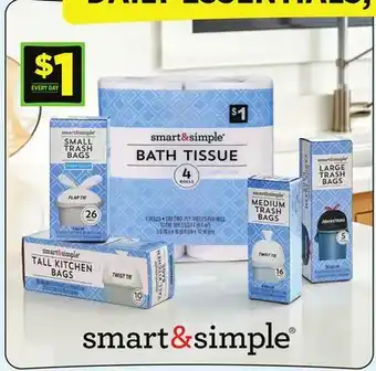 Dollar General SMART & SIMPLE BATH TISSUE offer