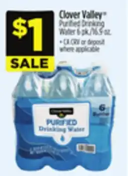 Dollar General Clover Valley Purified Drinking Water offer