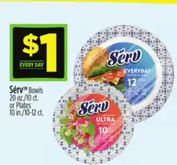 Dollar General Sérv Bowls 20 oz./10 ct. or Plates 10 in./10-12 ct offer
