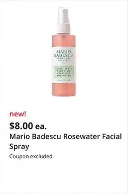 JC Penney Mario Badescu Rosewater Facial Spray offer