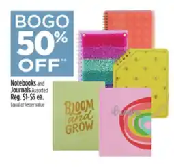 Dollar General Notebooks and Journals offer
