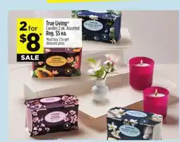 Dollar General True Living Candles offer