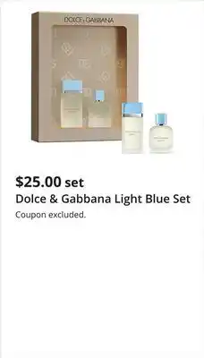 JC Penney Dolce & Gabbana Light Blue Set offer