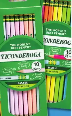 Family Dollar Ticonderoga #2 Pastel or Neon Pencils offer