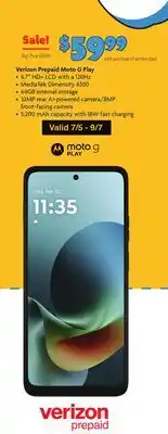 Family Dollar Version Prepaid Moto G Play offer