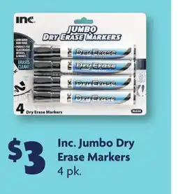 Family Dollar Inc. Jumbo Dry Erase Markers offer