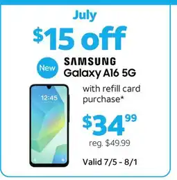 Family Dollar SAMSUNG Galaxy A16 offer