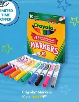 Family Dollar Crayola Markers offer