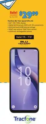 Family Dollar Tracfone Blu View Speed Ultra offer