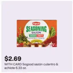 CVS Sogood sazΓ³n culantro & achiote offer