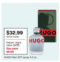 CVS HUGO Man EDT spray offer
