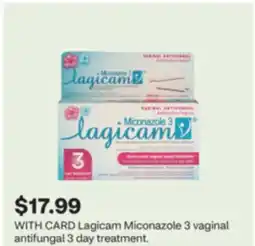 CVS Lagicam Miconazole 3 vaginal antifungal 3 day treatment offer