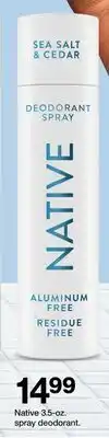 Target Native Deodorant Spray offer