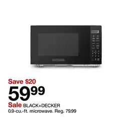 Target BLACK+DECKER 0.9-cu.-ft. microwave offer