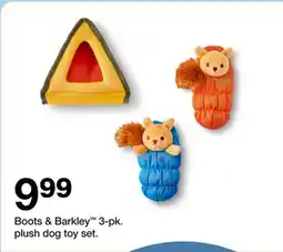 Target Boots & Barkley 3-pk. plush dog toy set offer