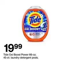 Target Tide Oxi Boost Power 66-oz. 45-cd. laundry detergent pods offer