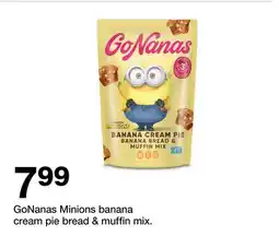 Target GoNanas Minions banana cream pie bread & muffin mix offer