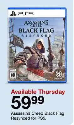 Target Assassin's Creed Black Flag Resynced for PS5 offer