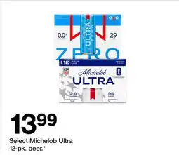 Target Select Michelob Ultra 12-pk. beer offer