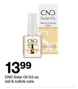 Target CND Solar Oil offer