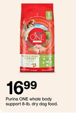 Target Purina ONE whole body support 8-lb. dry dog food offer