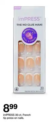 Target imPRESS 30 ct. French tip press-on nails offer