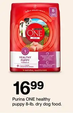 Target Purina ONE healthy puppy 8-lb. dry dog food offer