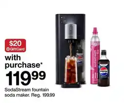 Target SodaStream fountain soda maker offer