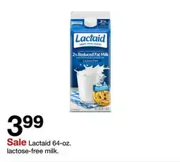 Target Lactaid 64-oz. lactose-free milk offer