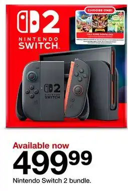 Target Nintendo Switch 2 bundle offer