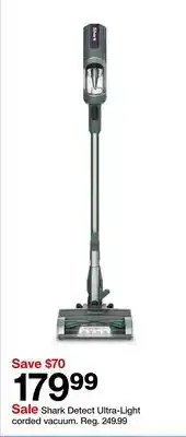 Target Shark Detect Ultra‑Light corded vacuum offer