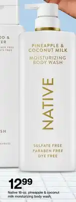Target Native 18-oz. pineapple & coconut milk moisturizing body wash offer