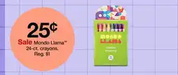 Target Mondo Llama 24-ct. crayons offer