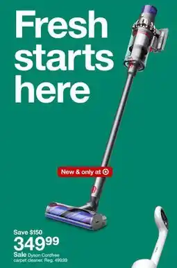 Target Dyson Cordfree carpet cleaner offer