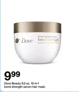 Target Dove Beauty 9.2-oz. 10-in-1 bond strength serum hair mask offer
