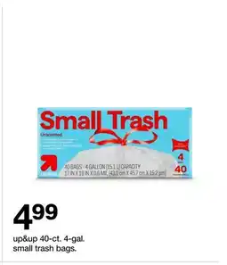 Target up&up 40-ct. 4-gal. small trash bags offer