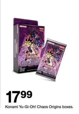 Target Konami Yu-Gi-Oh! Chaos Origins boxes offer