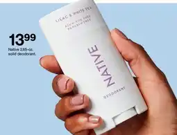 Target Native 2.65-oz. solid deodorant offer